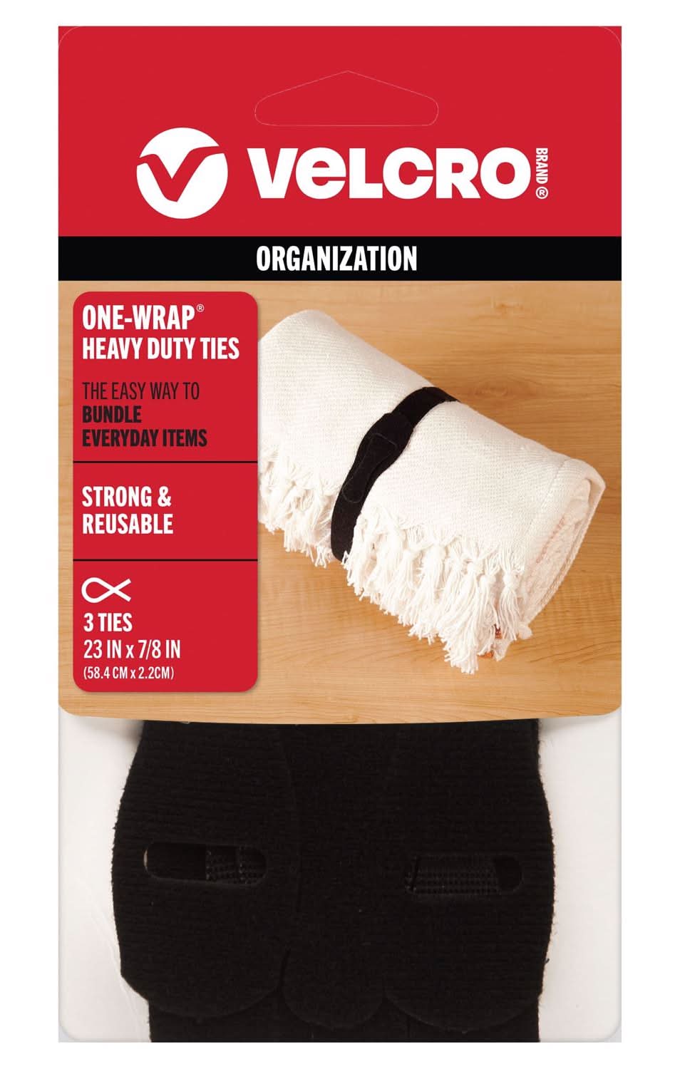 Velcro Brand One-Wrap Medium Nylon Strap 23 In. L 3 Pk
