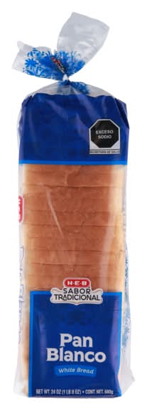 H-E-B · Pan de barra blanco tradicional (680 g)