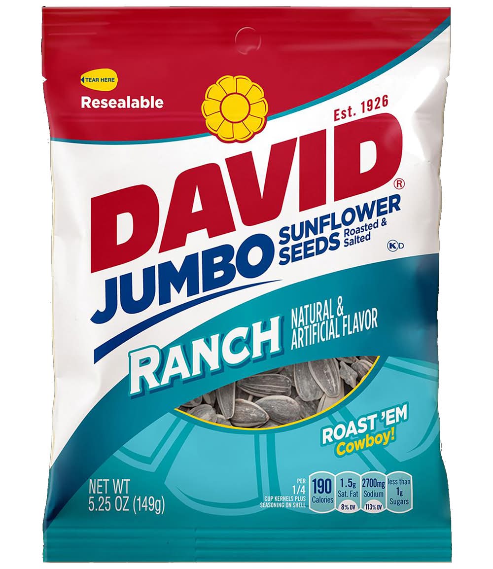 David® Ranch Roasted & Salted Jumbo Sunflower Seeds 5.25oz