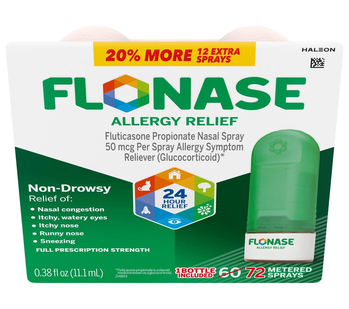 Flonase 24 Hour Non Drowsy Allergy Relief Nasal Spray (0.38 fl oz)
