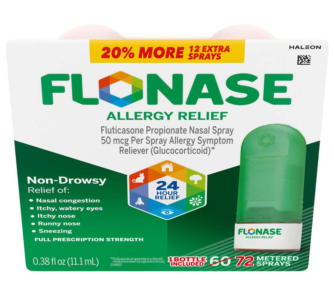 Flonase 24 Hour Non Drowsy Allergy Relief Nasal Spray (0.38 fl oz)