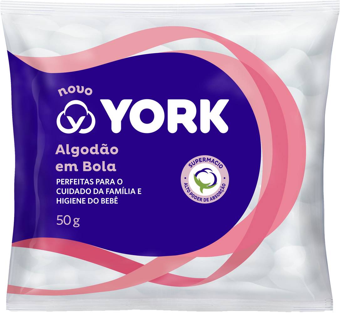 York algodão em bola (pacote 50g)