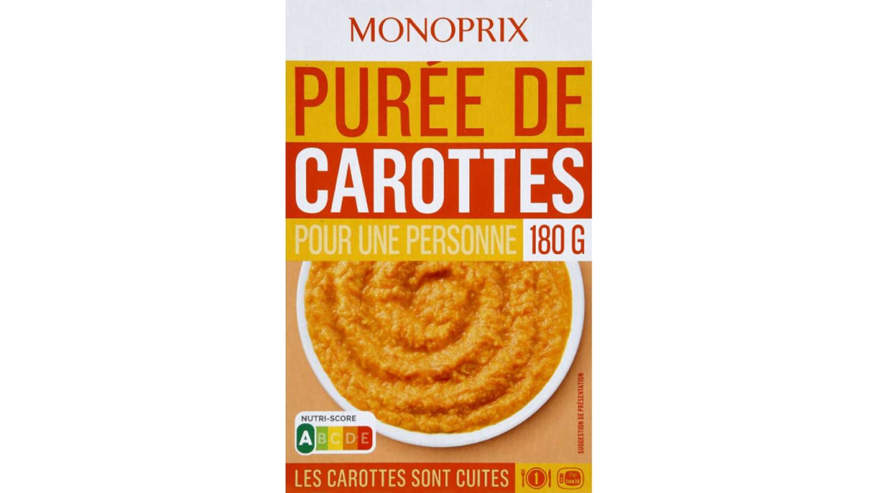 Monoprix - Purée de carotte au cumin