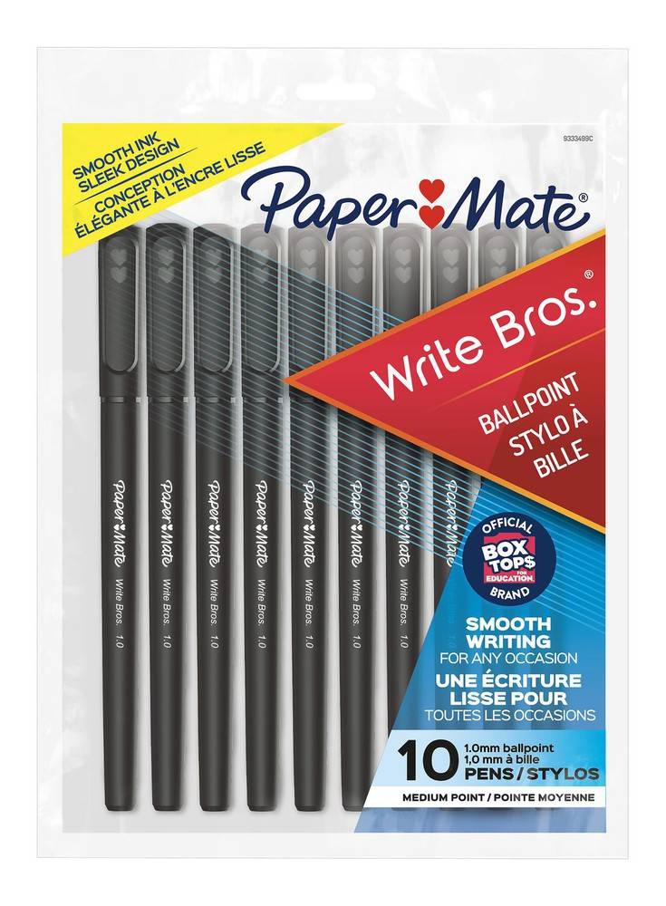 Paper mate stylos à bille write bros (10 unités) - write bros ballpoint pens (10 units)