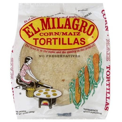 El Milagro - Yellow Corn Tortillas, 6" - 10 oz (12 Units)