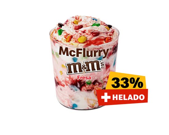 McFlurry M&M Fresa