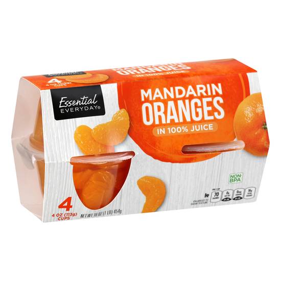 Essential Everyday Mandarin Oranges in 100% Juice (4 ct)