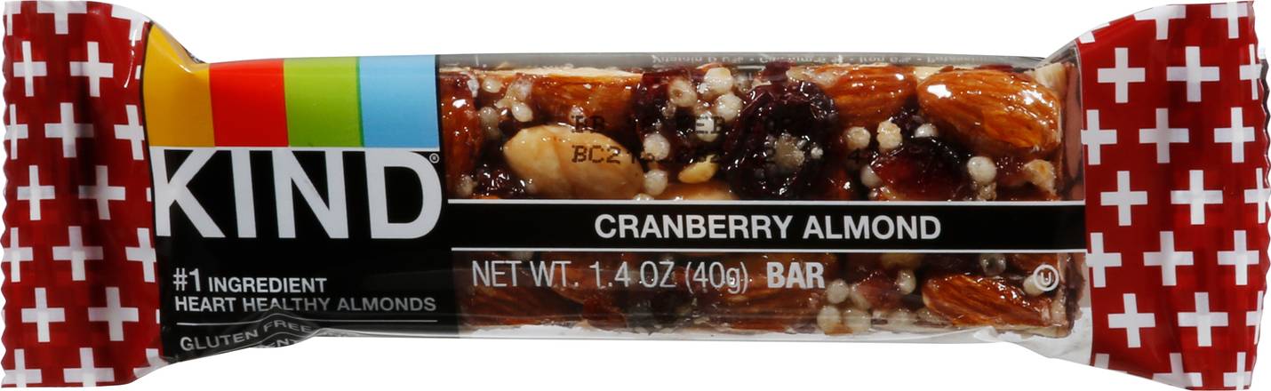 Kind Cranberry Almond With Macadamia Nuts Bar