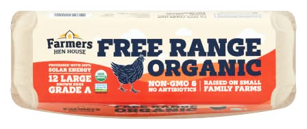 Farmers Bootleg Organic Large Brown Eggs (24 oz, 12 ct)