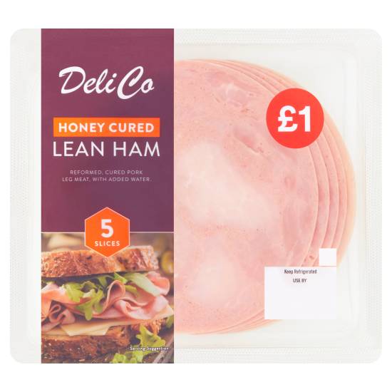 Deli Co Honey Cured Lean Ham Slices (5 pack)