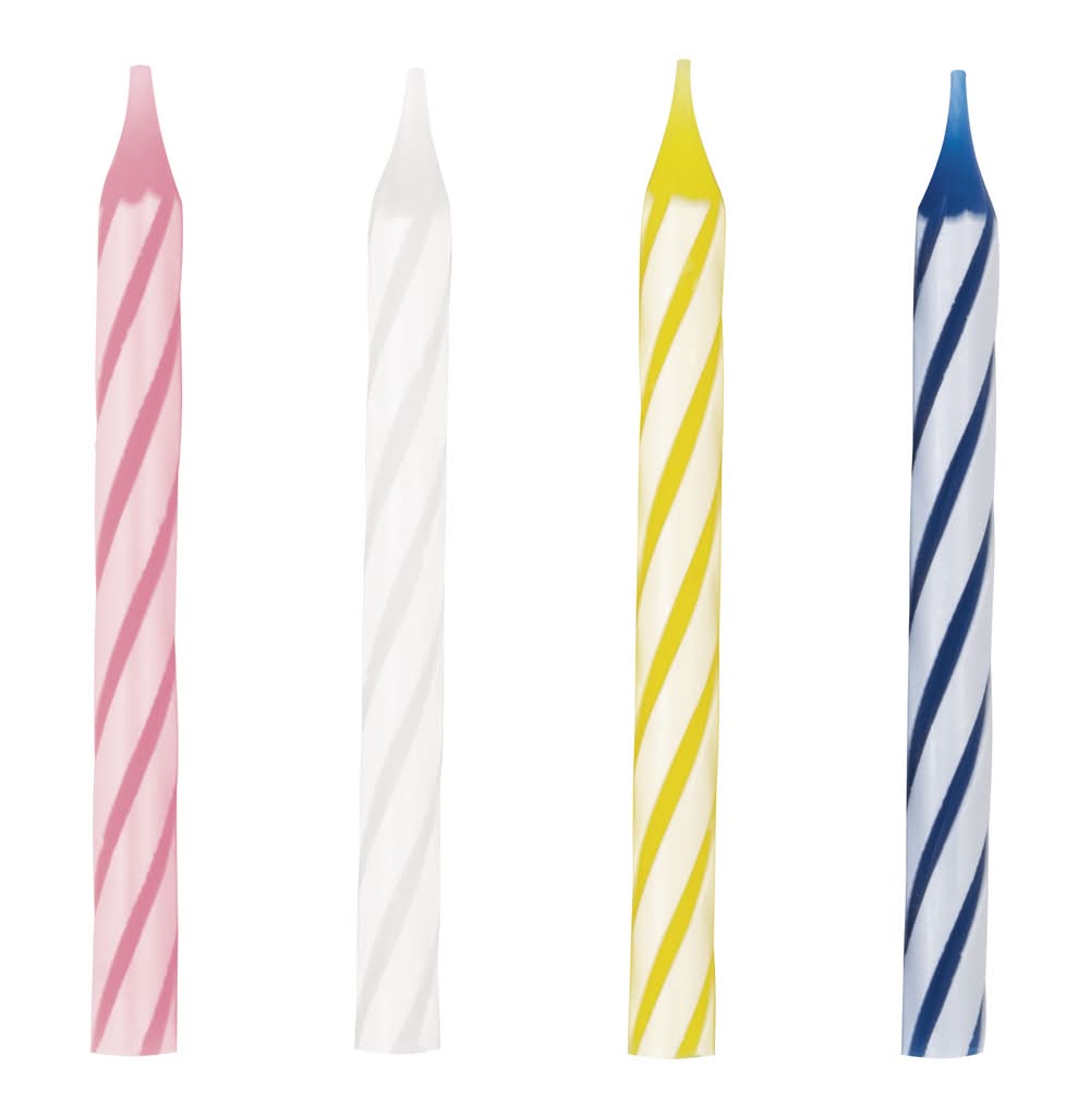 Swirl Birthday Candles 24-Count