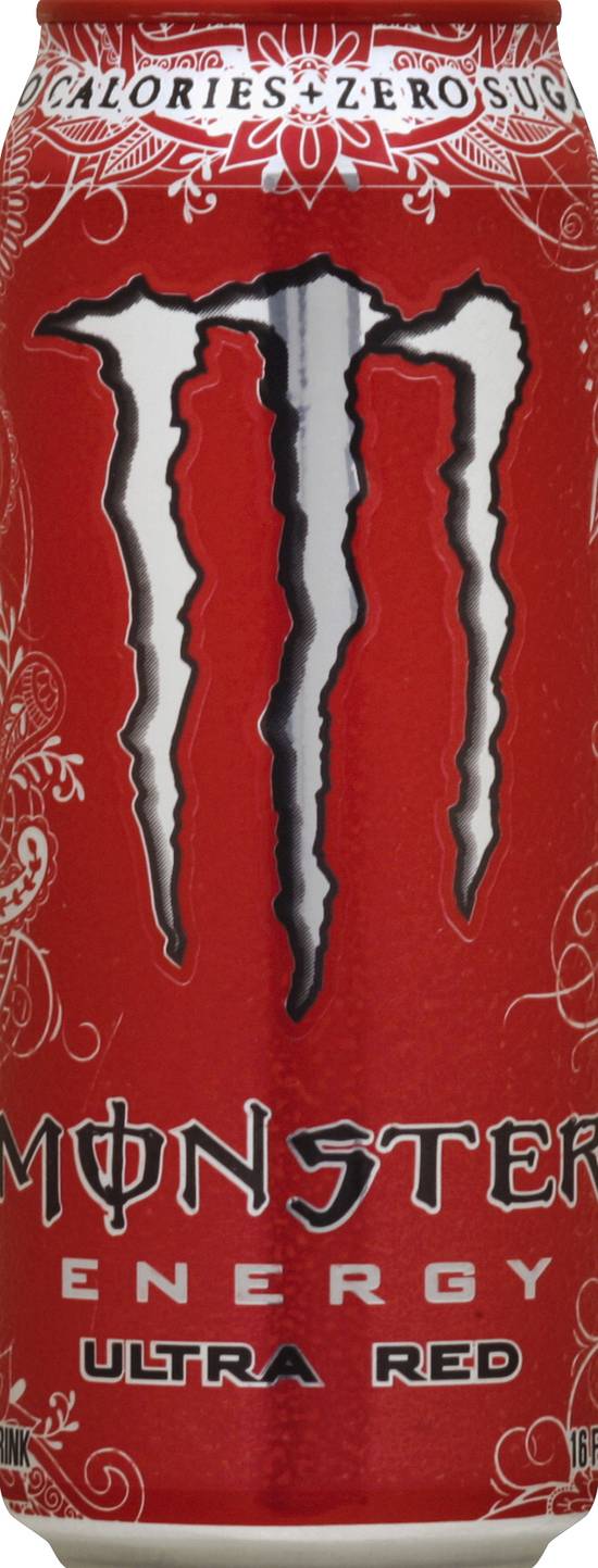 Monster Energy Drink (16 fl oz) (ultra red)