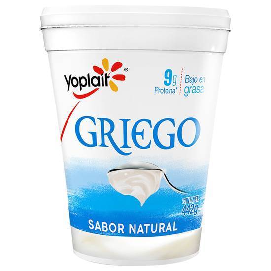 Yoplait yoghurt griego natural bajo en grasa