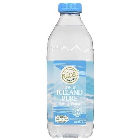 Nice! Premium Iceland Pure Spring Water - (33.8 fl oz)