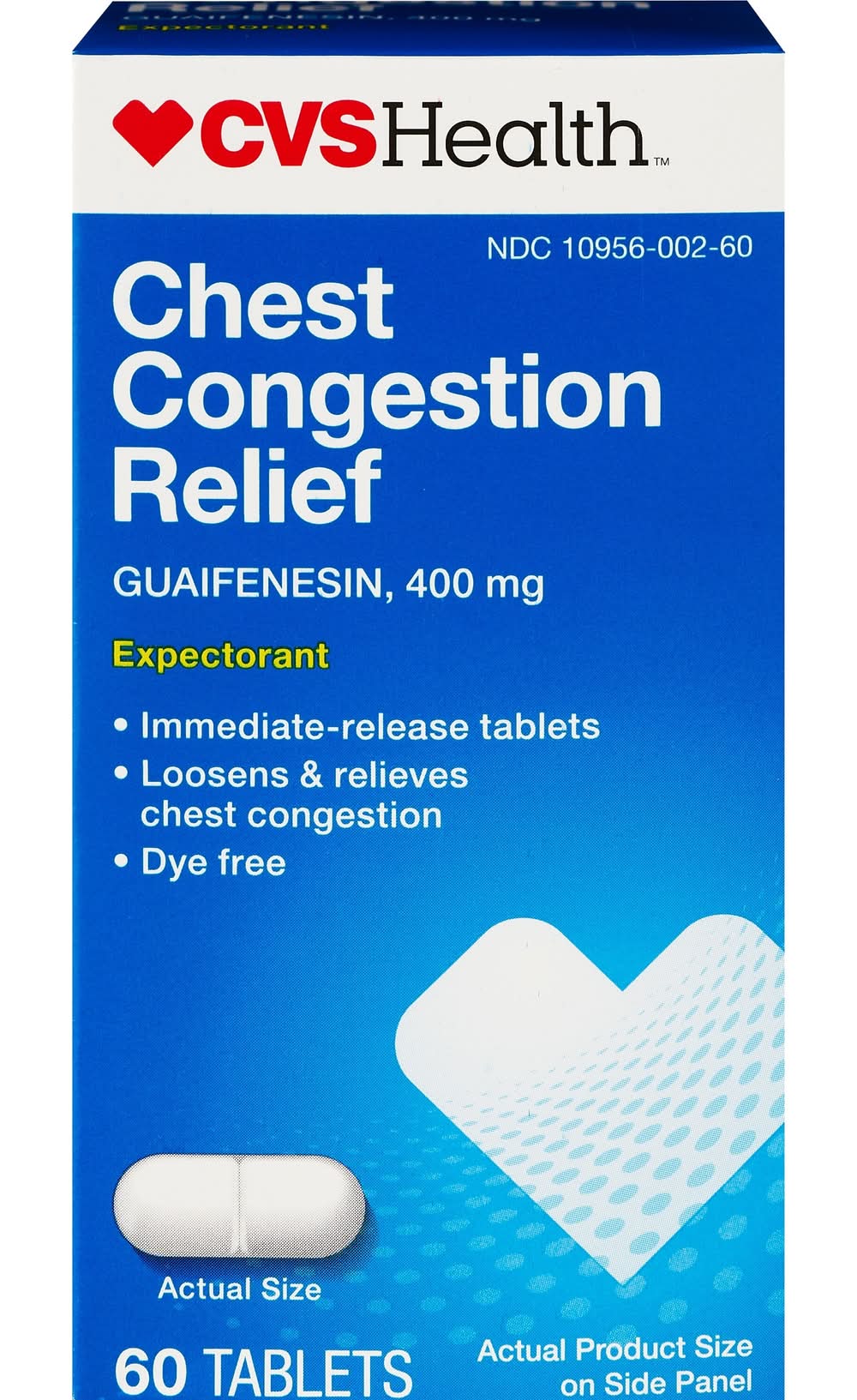 CVS Health Chest Congestion Relief Tablets (60 ct)