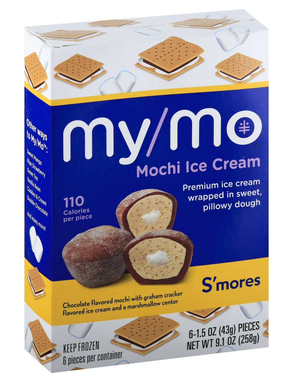 My/Mochi S'mores Ice Cream (1.5 oz, 6 ct)