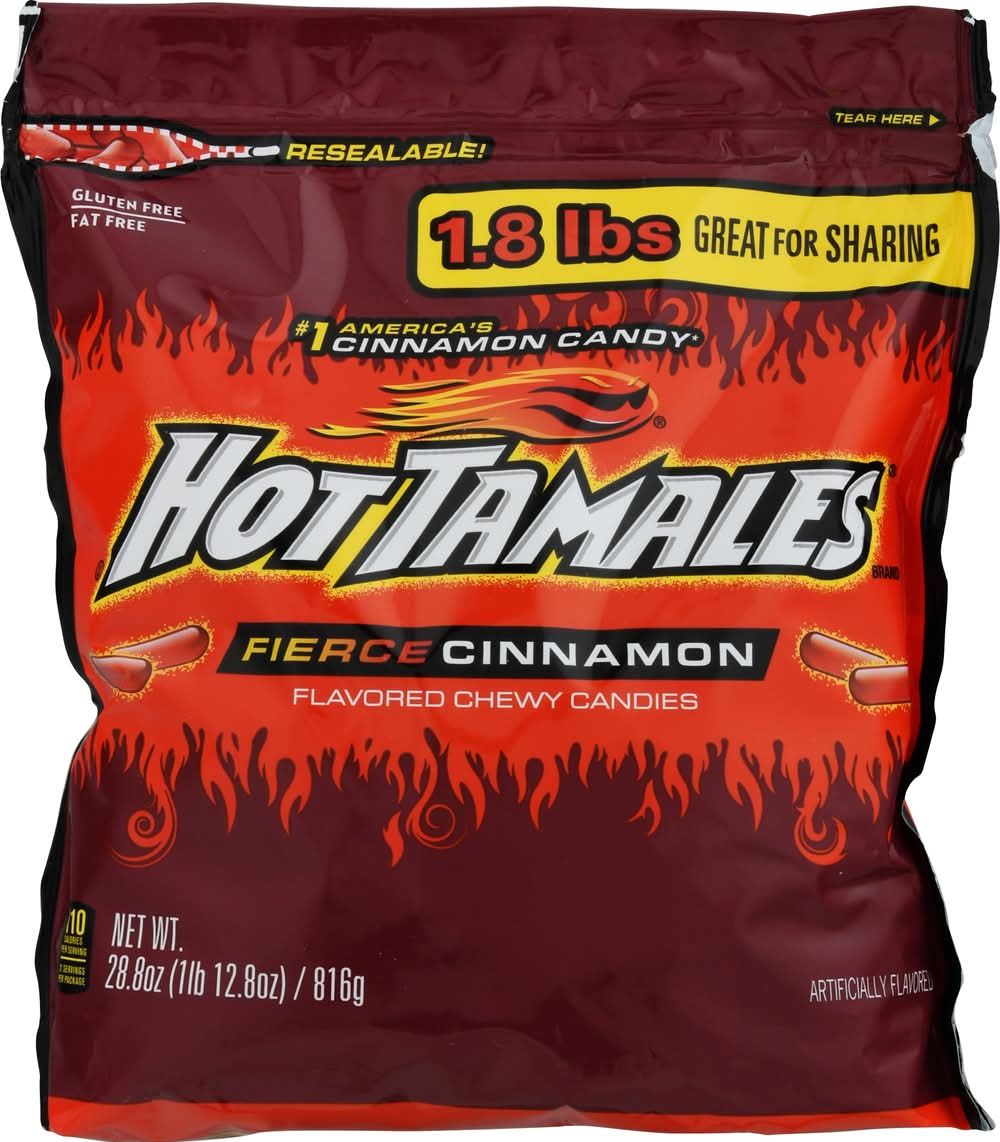 Hot Tamales Chewy Candies, Fierce Cinnamon (28.8 oz)
