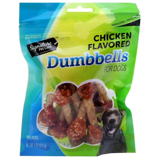 Signature Chicken Flavored Dumbbells For Dogs (4 oz)