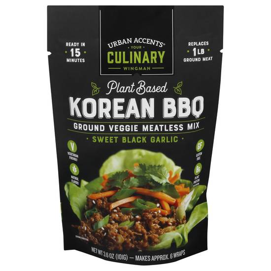 Urban Accents Plant-Based Ground Korean Bbq Meatless Mix (3.6 oz)