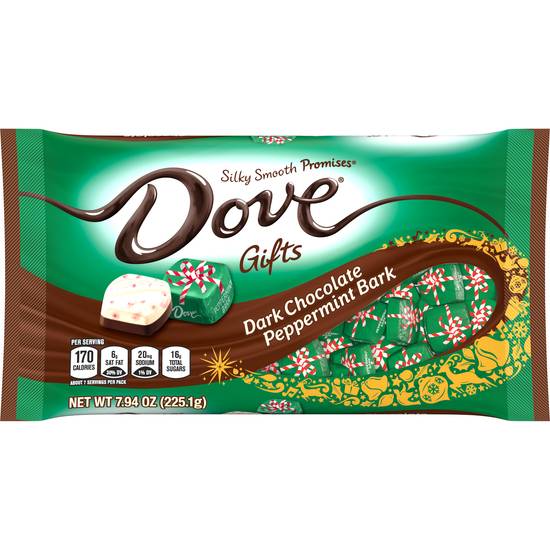 Order Dove Holiday Promises Peppermint Dark Chocolate Bark - 7.94 oz food online from Rite Aid store, Costa Mesa on bringmethat.com