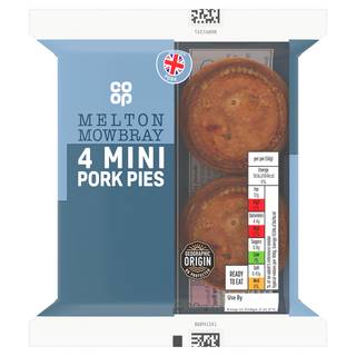 Co-op Melton Mowbray 4 Mini Pork Pies 200g