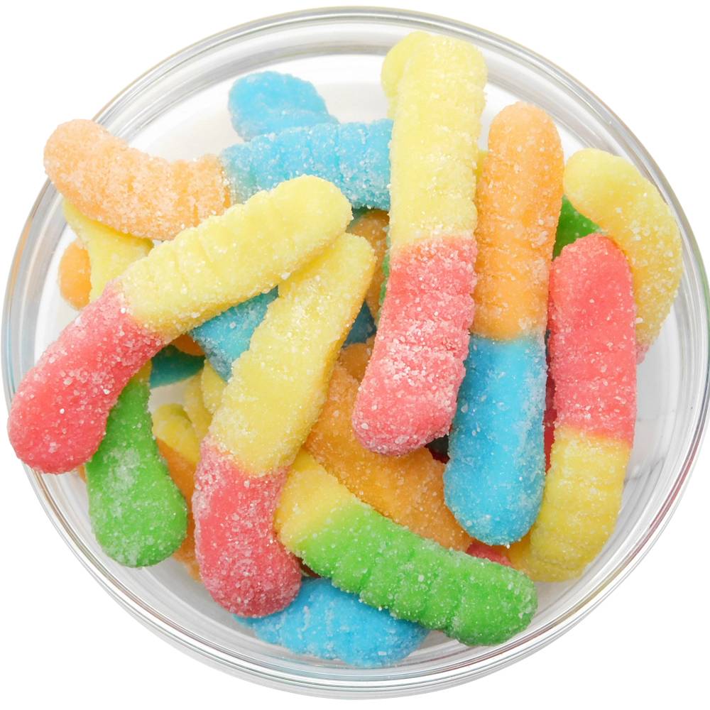 Mini Sour Neon Gummi Worms