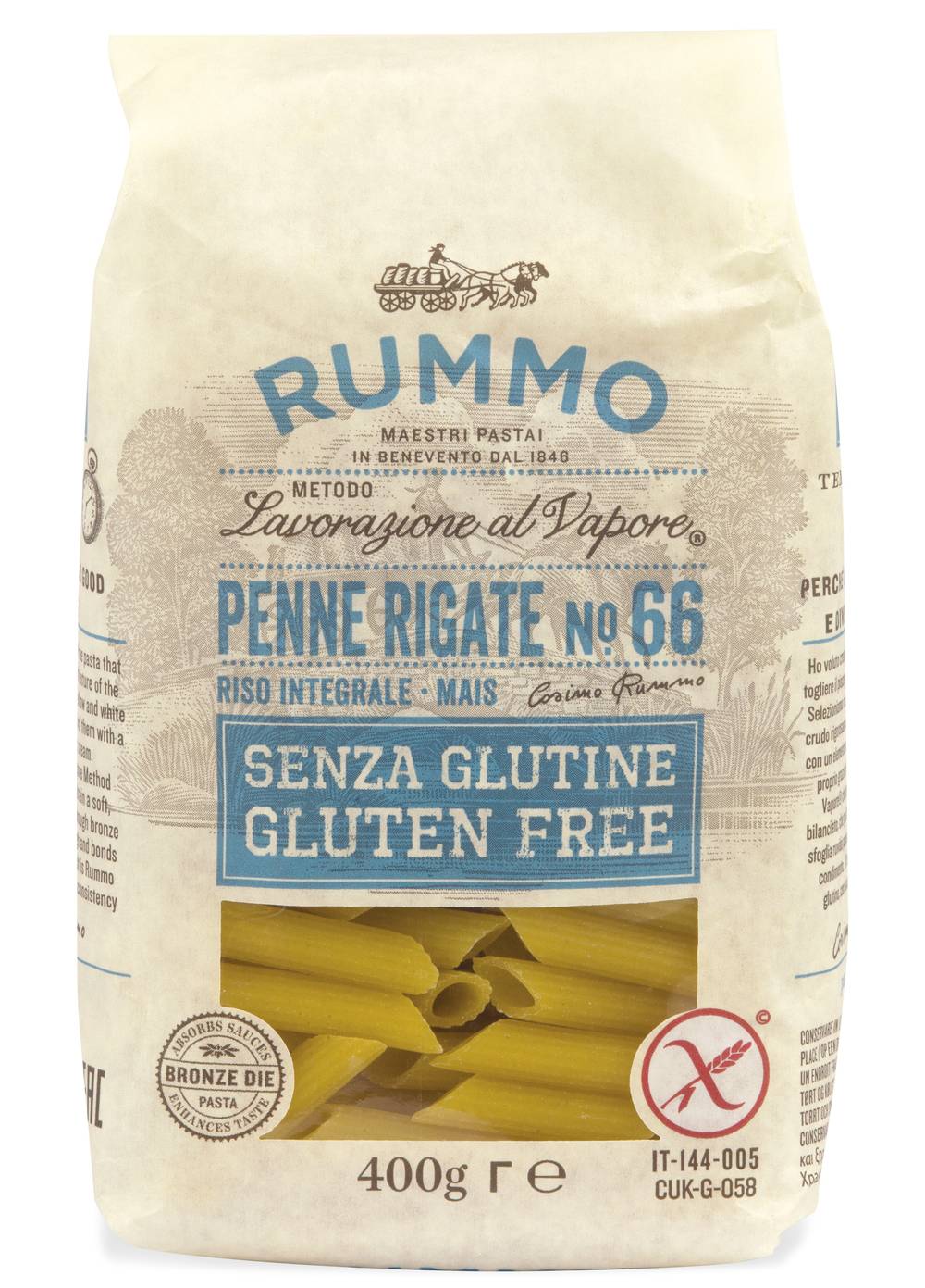 Rummo Gluten Free Penne Rigate #66 (400g)