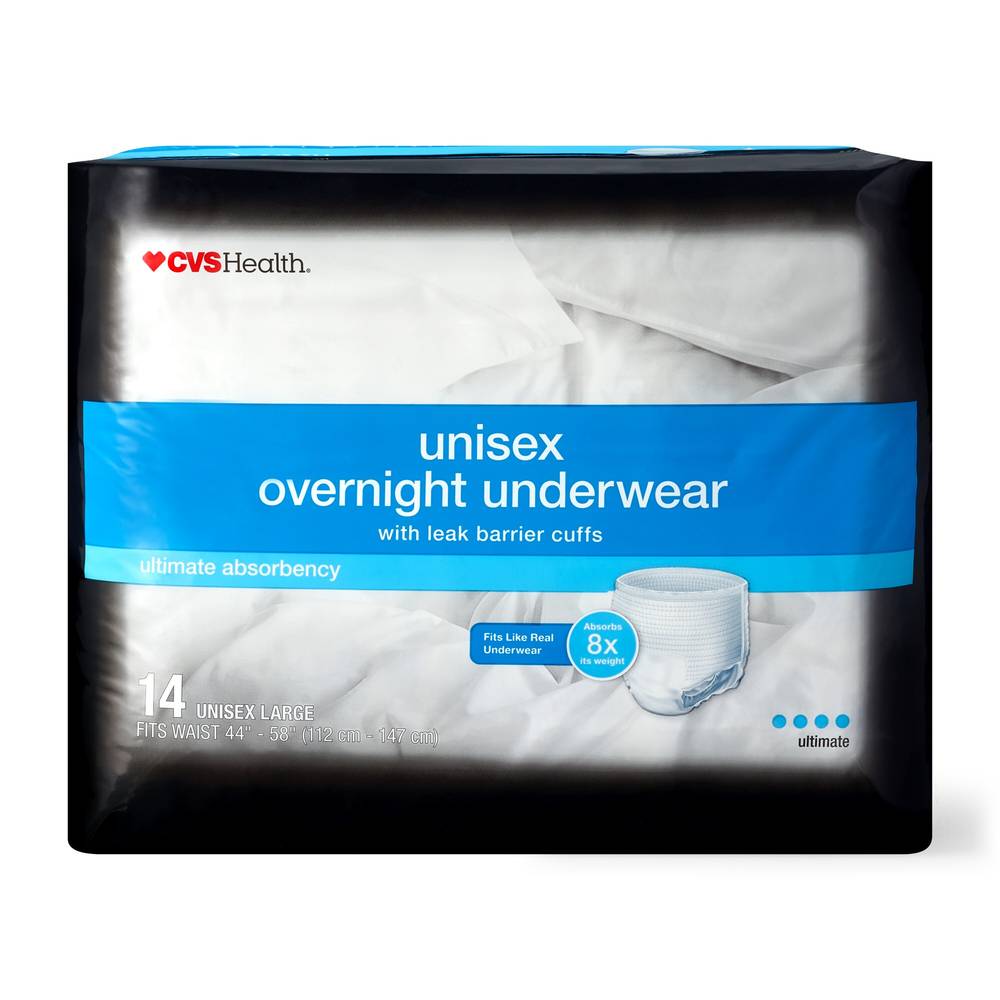 Cvs Health Adult Underwear Overnight Absorbancy, Large