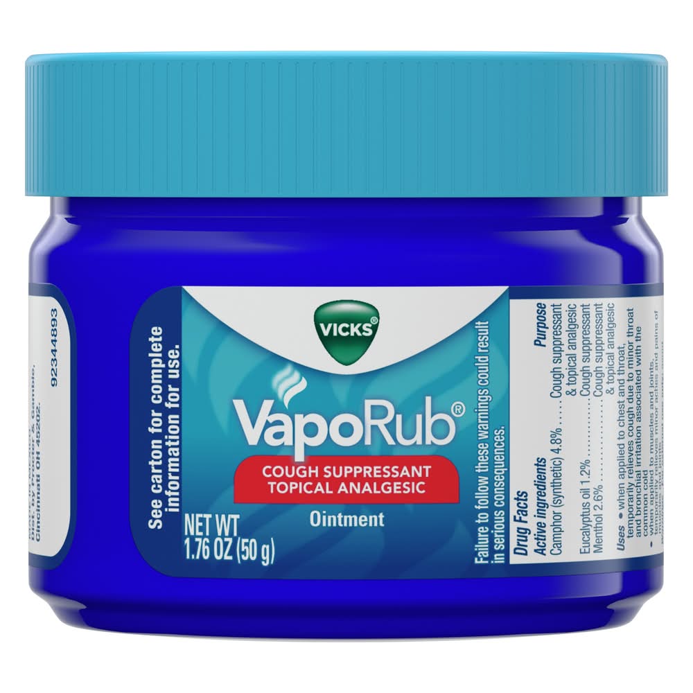 Vicks Vaporub Cough Suppresant Ointment (1.76 oz)