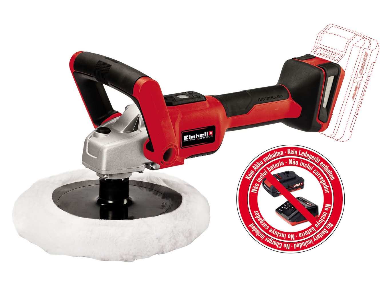 Einhell · Pulidora lijadora ce-cp 18/180 li e-solo (2 kg)