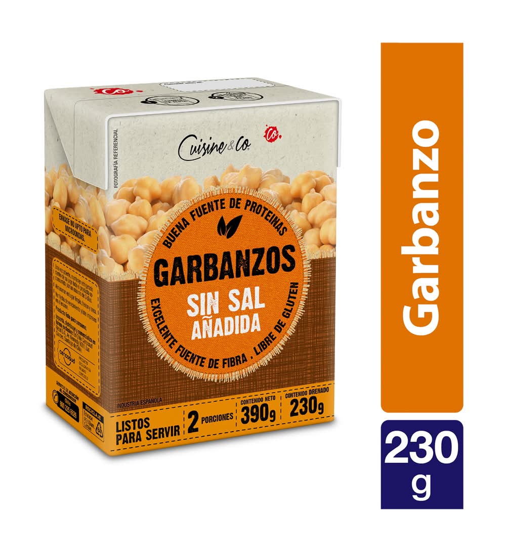 Cuisine & Co · Garbanzos sin sal en conserva (390 g)