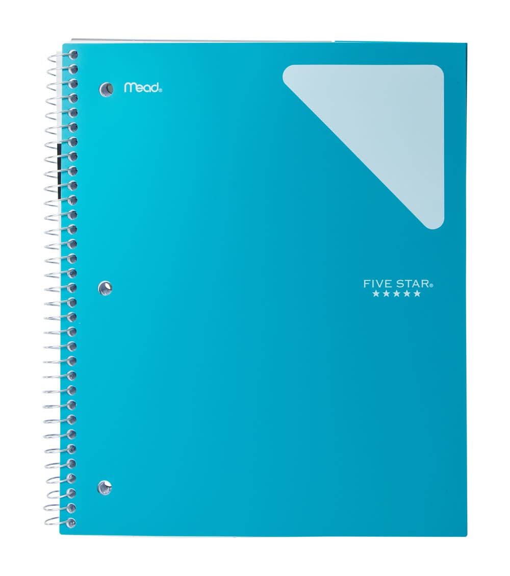 Five Star® Wide Ruled Notebook Blue