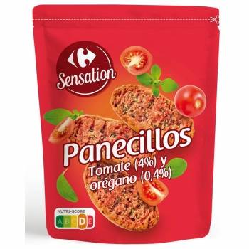 Panecillos con tomate y orégano Carrefour Sensation 160 g.