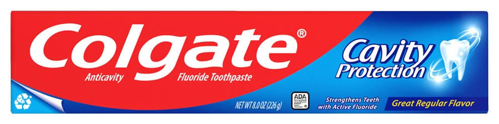 Colgate Flouride Anticavity Protection Toothpaste, Great Regular (8 oz)