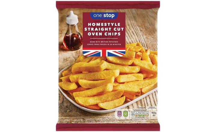 One Stop Frozen Homestyle Straight Cut Oven Chips 950g (392942) 