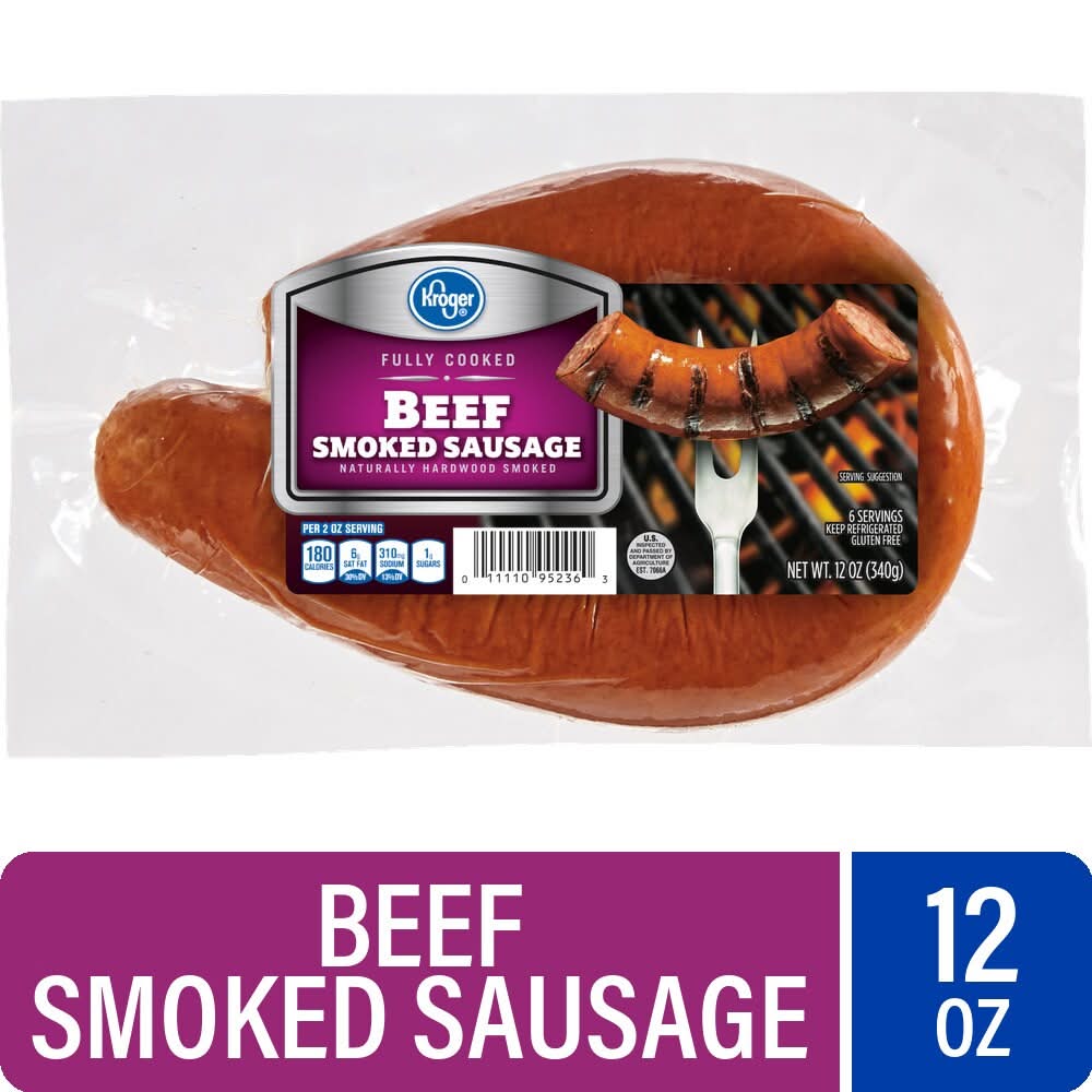 Kroger® Harwood Smoked Sausage Beef Link 12 OZ