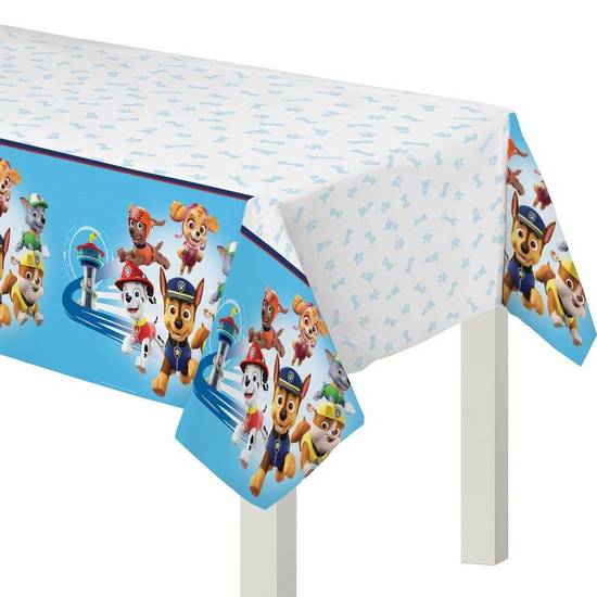 Party City Paw Patrol Adventures Plastic Table Cover (male/54" x 96")