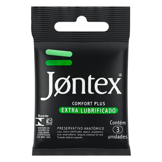 Jontex preservativo confort plus (3 unidades)