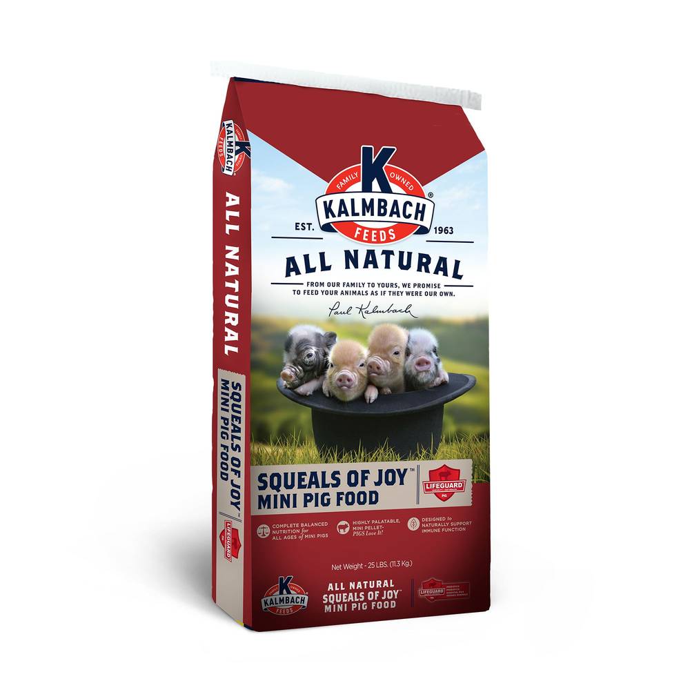 Kalmbach Feeds® Squeals of Joy® Mini Pig Food (Size: 25 Lb)