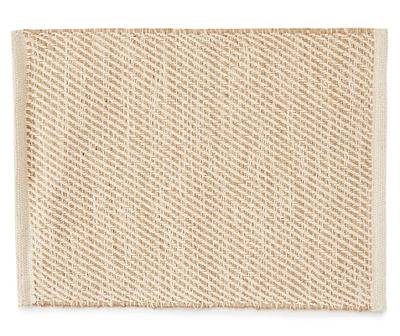 Broyhill Diagonal Stripe Placemat, Beige-Tan