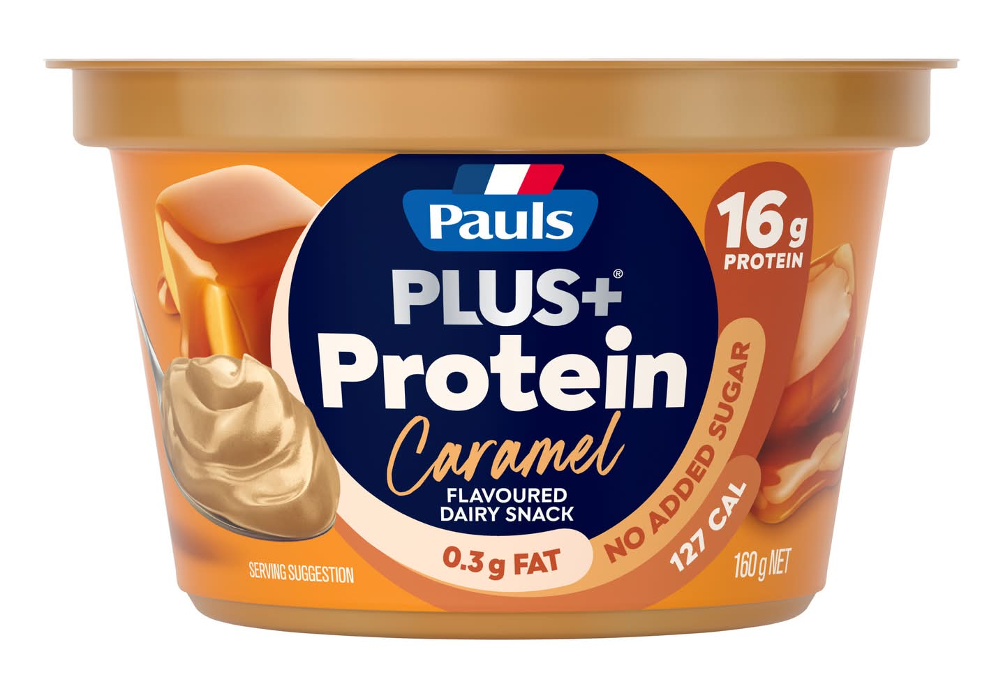 Pauls Plus+ Protein Dairy Snack, Caramel (160g)
