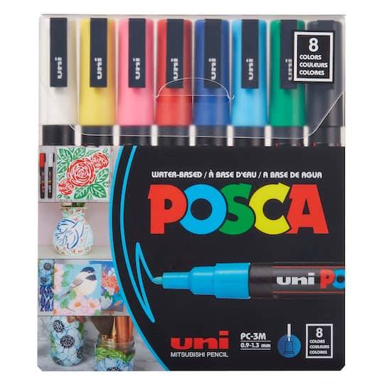 Posca Fine Tip Paint Marker Set (8 ct)(1.3 mm/assorted)