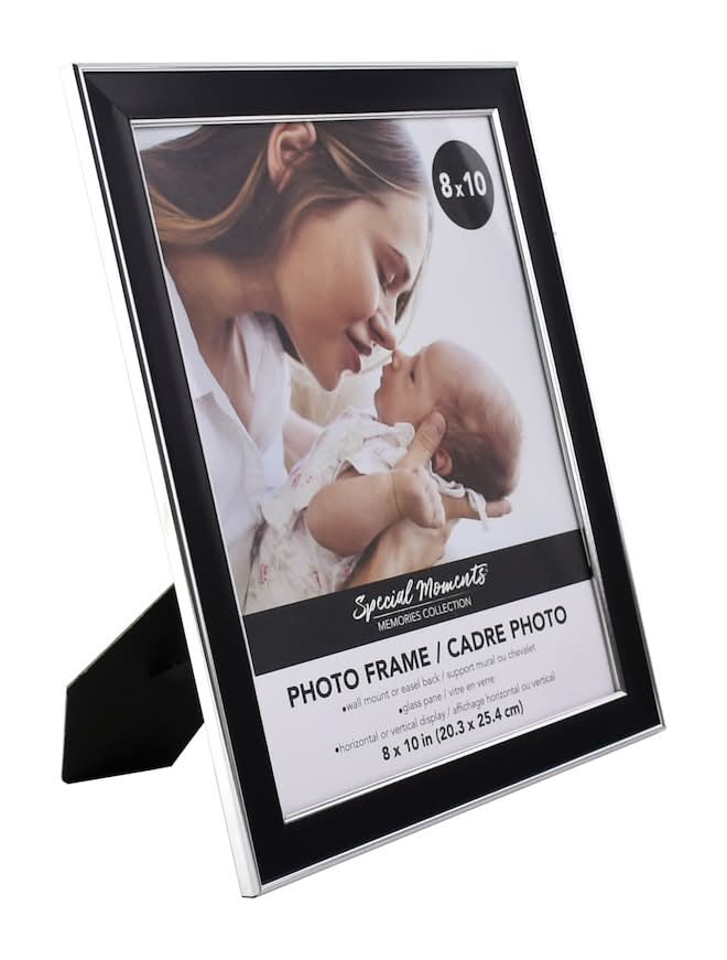 Special Moments Black Picture Frames With Silver Trim, 8x10 in