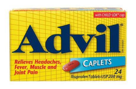 Advil Ibuprofen Caplets Usp 200mg (20 g)