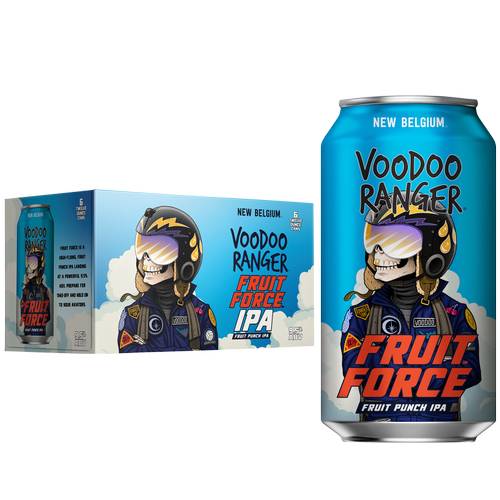 New Belgium Voodoo Ranger Fruit Force IPA 6pk 12oz Can 9.5% ABV