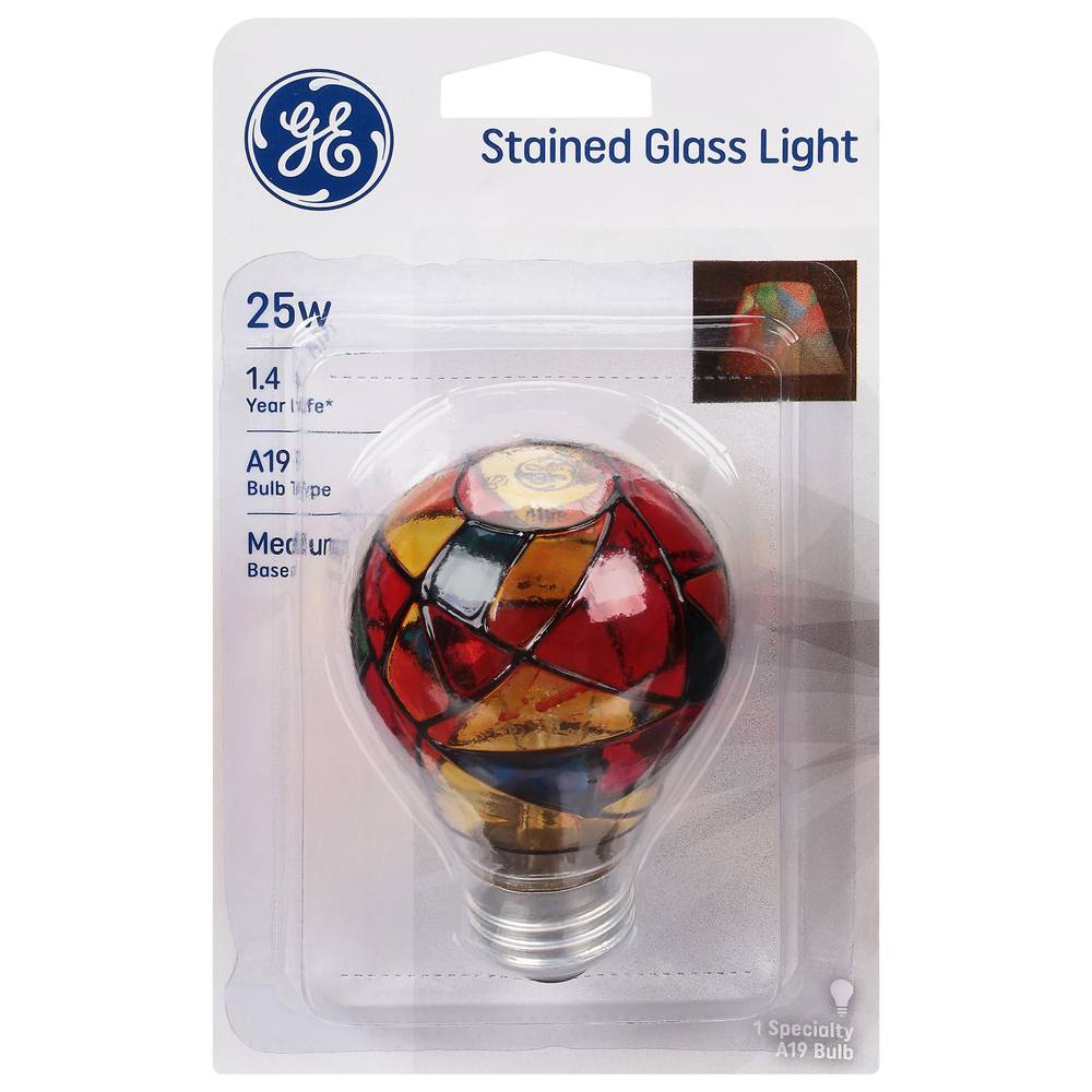 General Electric 25 Watts Stained Glass Light Light Bulb