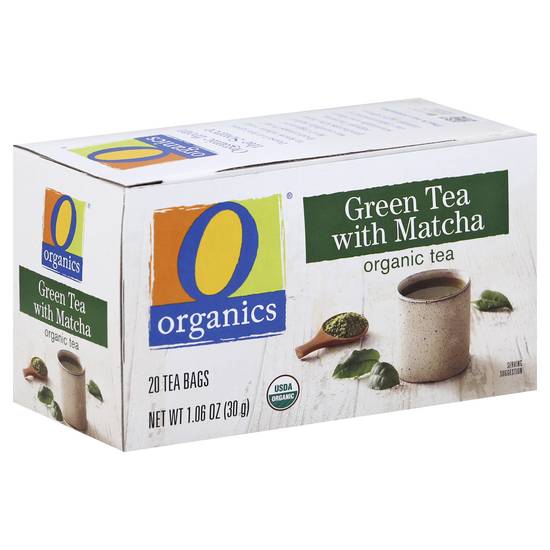 O Organics Green Tea With Matcha (20 tea bags)