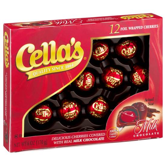 Cella's Cherries Covered With Milk Chocolate (12 ct)