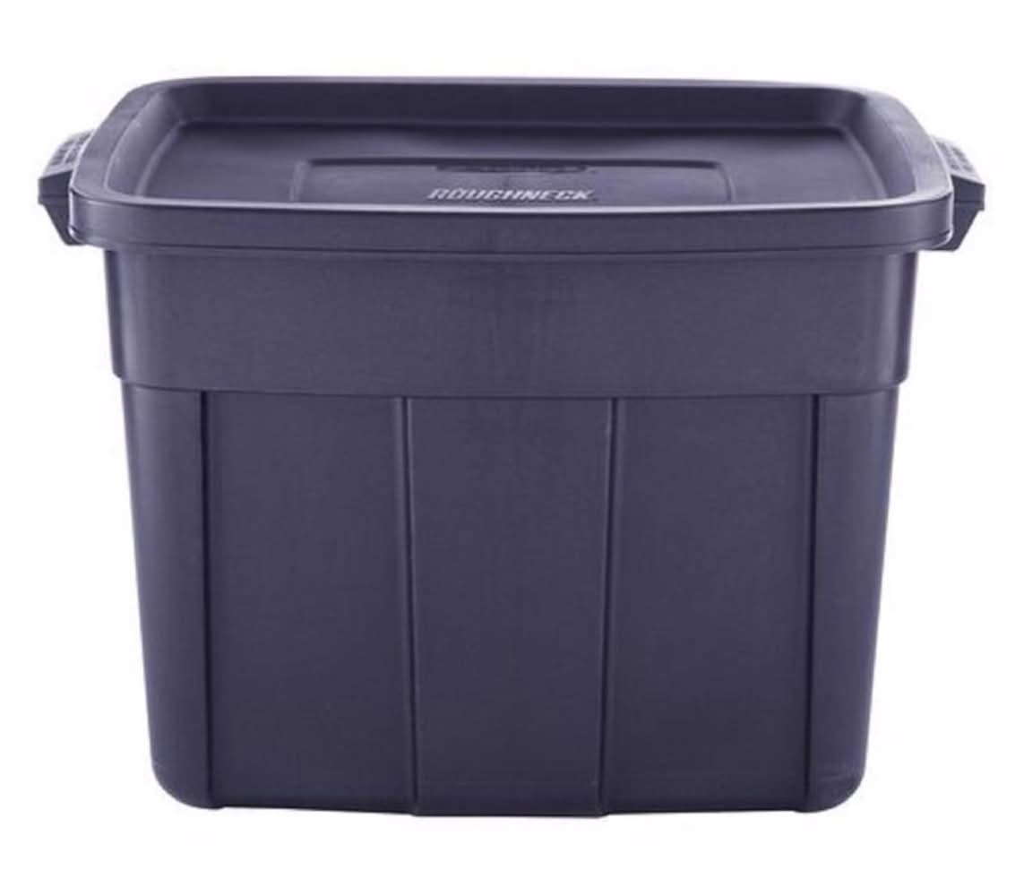 Rubbermaid Roughneck 18 Gal Navy Storage Box 16.375 In. H X 15.875 In. W X 23.875 In. D Stackable