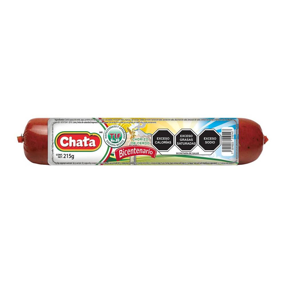 Chata · Chorizo de cerdo bicentenario (215 g)